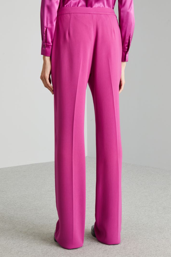 Pantaloni in cady  - CICLAMINO - Fashion Market - 4