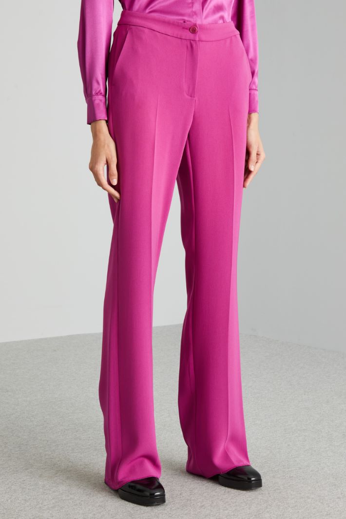 Pantaloni in cady  - CICLAMINO - Fashion Market - 2