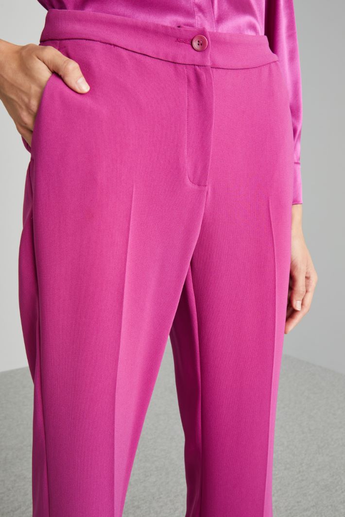 Pantaloni in cady  - CICLAMINO - Fashion Market - 3