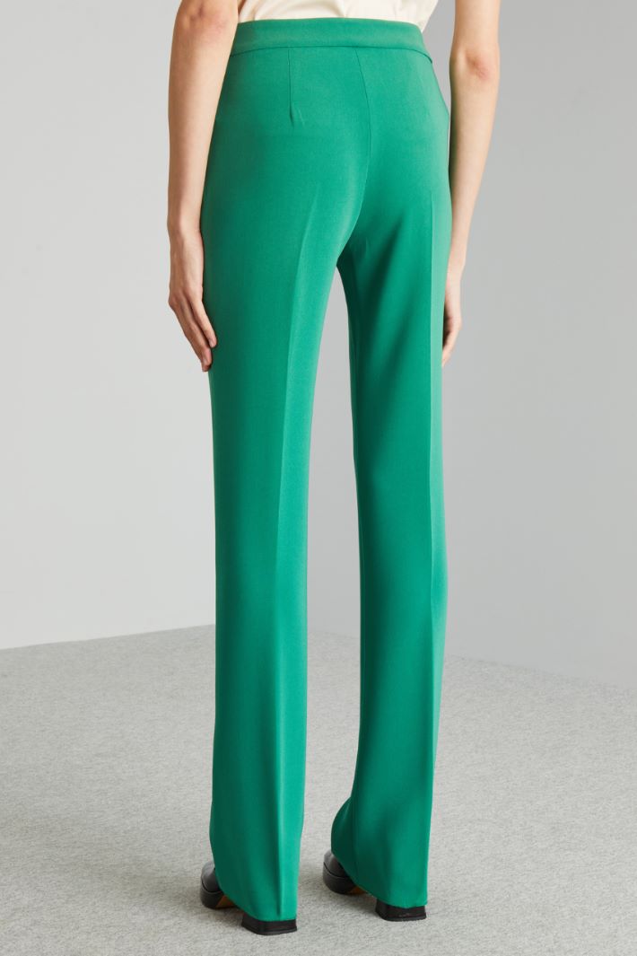 Pantaloni in cady  - VERDE SMERALDO - Fashion Market - 4