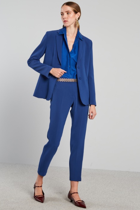 Pantaloni slim in cady - Fashion Market