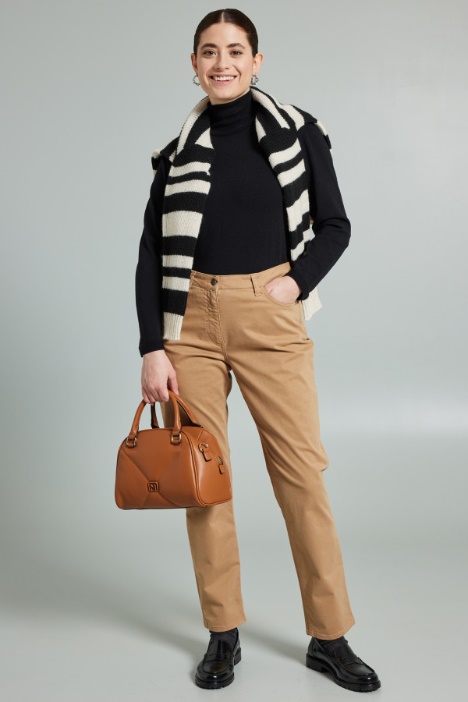 Pantaloni in raso di cotone - Fashion Market