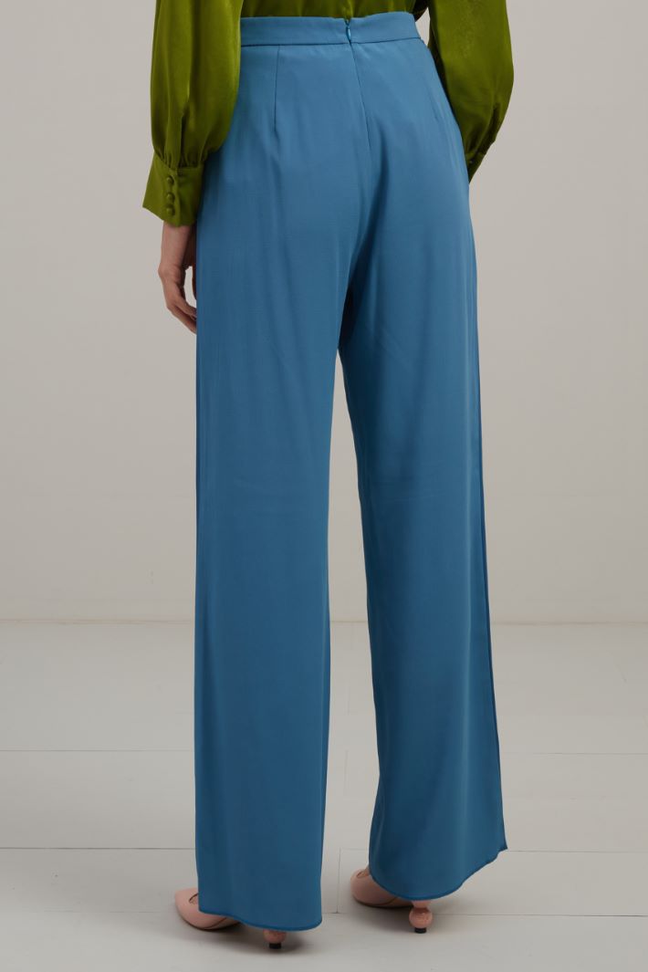 Pantaloni in envers satin - CARTA DA ZUCCHERO - Fashion Market - 4