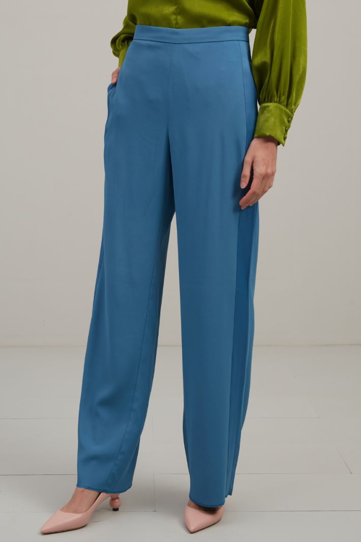 Pantaloni in envers satin - CARTA DA ZUCCHERO - Fashion Market - 2