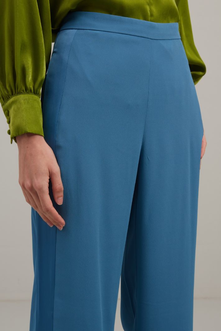 Pantaloni in envers satin - CARTA DA ZUCCHERO - Fashion Market - 3