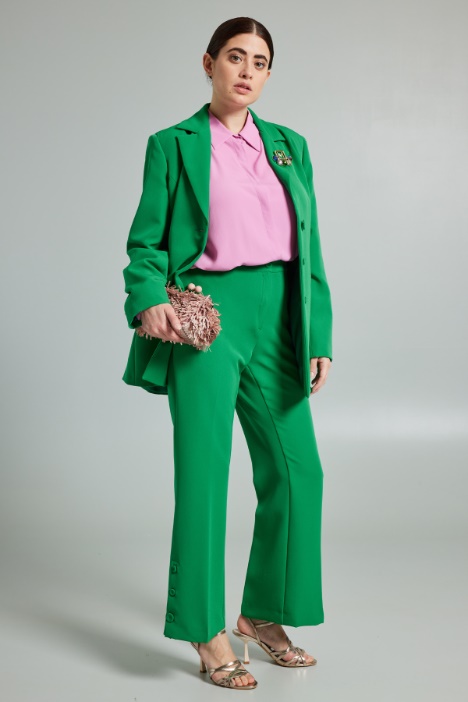 Pantaloni flare con bottoni - Fashion Market