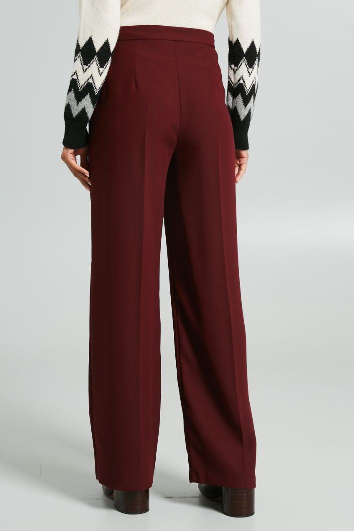 Pantaloni stampati - BORDEAUX - Fashion Market - 4