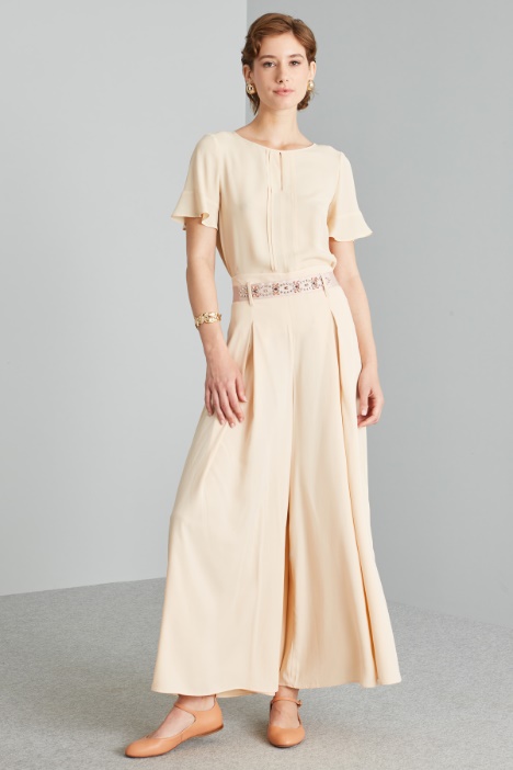 Pantaloni ampi con cintura - Fashion Market