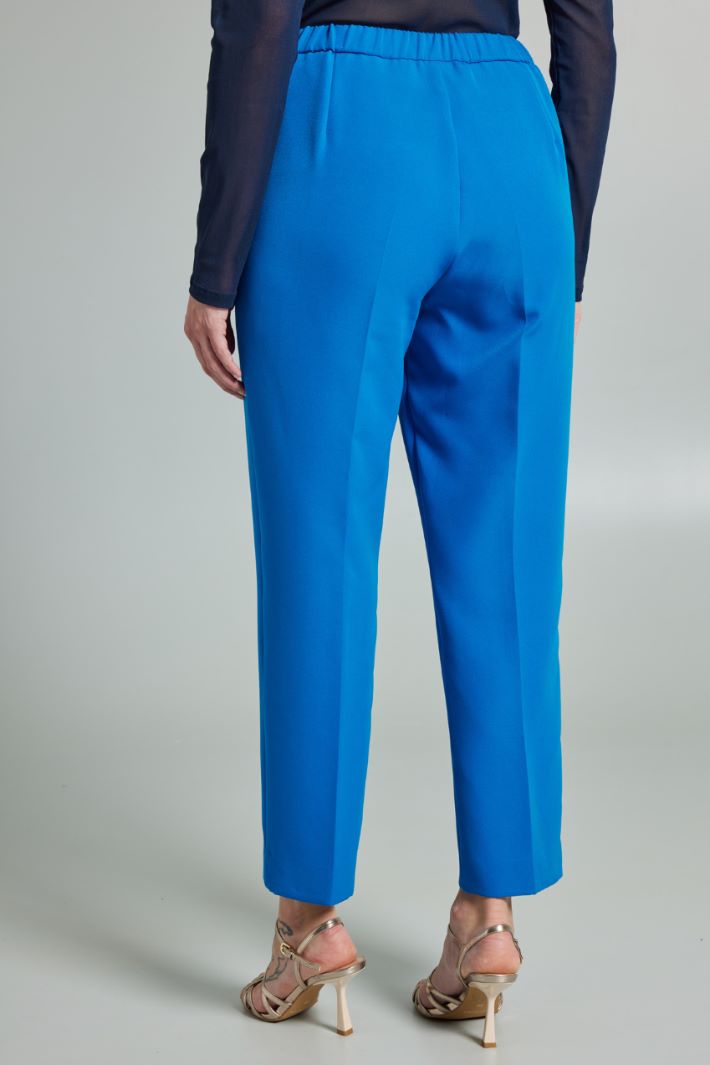 Pantaloni in tessuto fluido - TURCHESE - Fashion Market - 4