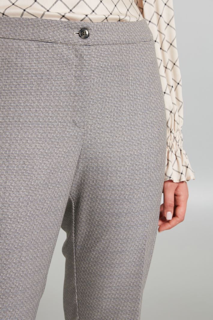 Pantaloni in flanella leggera - AZZURRO MARRONE SABBIA - Fashion Market - 3