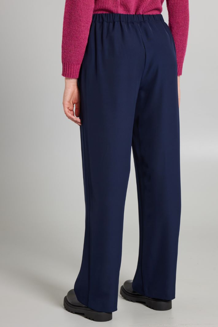 Pantaloni in cady con coulisse - BLU NOTTE - Fashion Market - 4