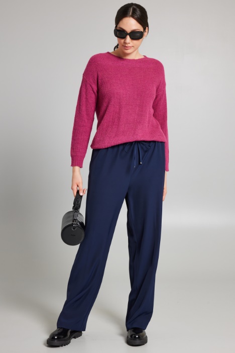 Pantaloni in cady con coulisse - Fashion Market