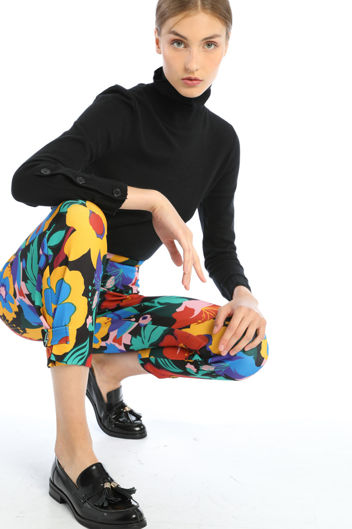 Pantalone skinny in cady - GIALLO - Fashion Market - 3