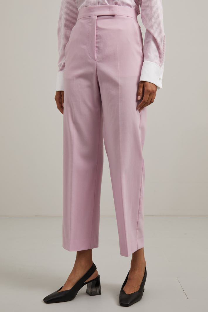 Pantaloni in lana - ROSA PASTELLO - Fashion Market - 2