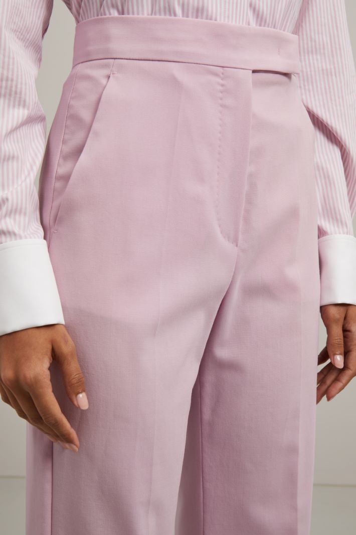 Pantaloni in lana - ROSA PASTELLO - Fashion Market - 3