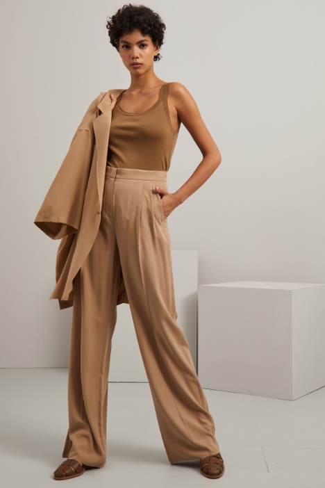 Pantaloni in tela di seta - Fashion Market