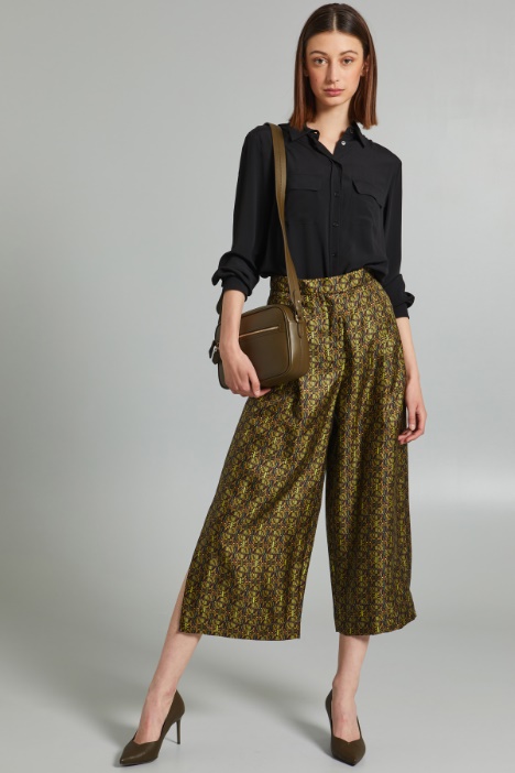 Pantaloni in seta con spacchi - Fashion Market