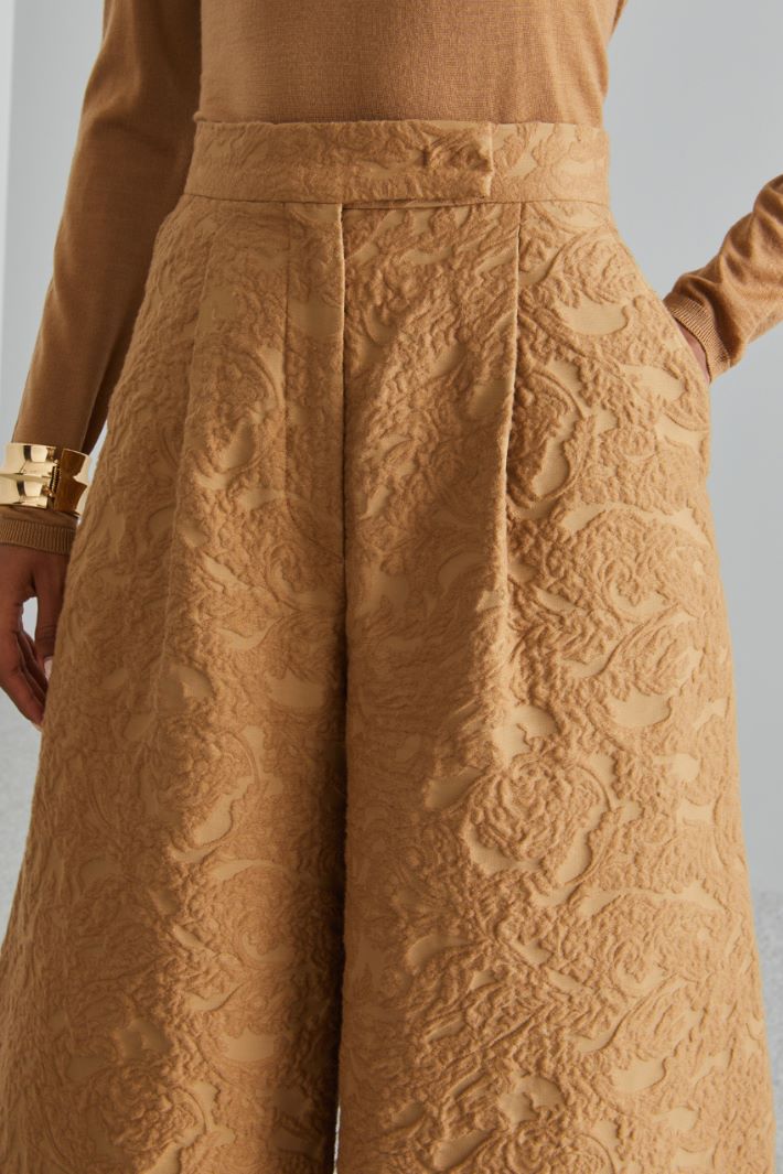 Pantaloni balloon in broccato - CAMMELLO - Fashion Market - 3