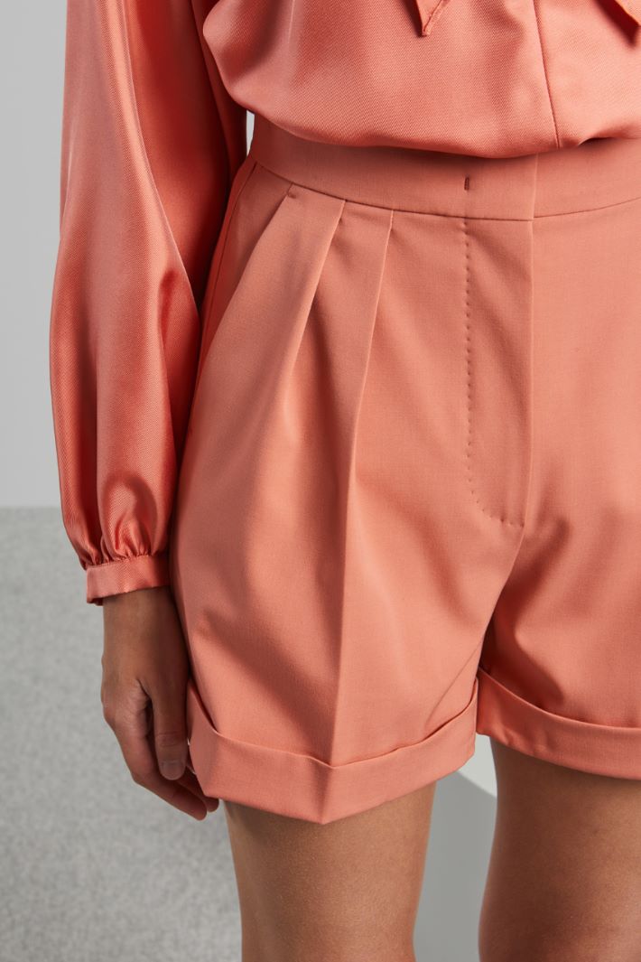 Shorts in gabardina di lana - CORALLO - Fashion Market - 3