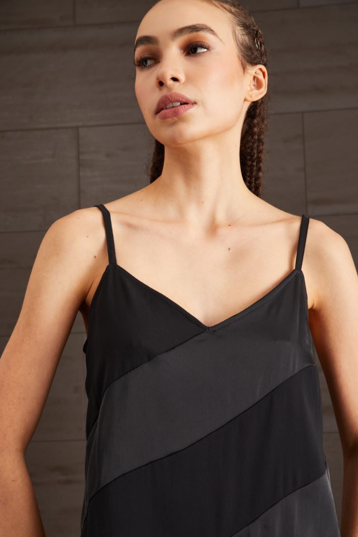 Top in satin - NERO - Fashion Market - 3