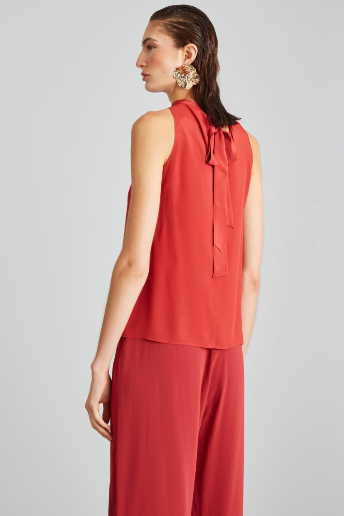 Top con apertura a goccia - ROSSO FRAGOLA - Fashion Market - 4
