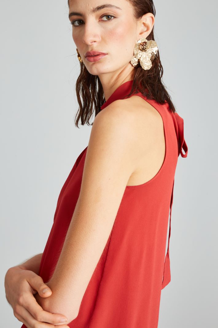 Top con apertura a goccia - ROSSO FRAGOLA - Fashion Market - 3