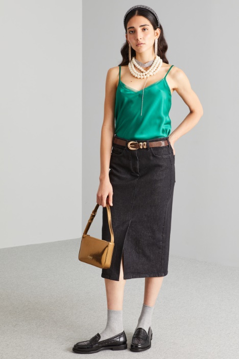 Top con bordo in tulle - Fashion Market