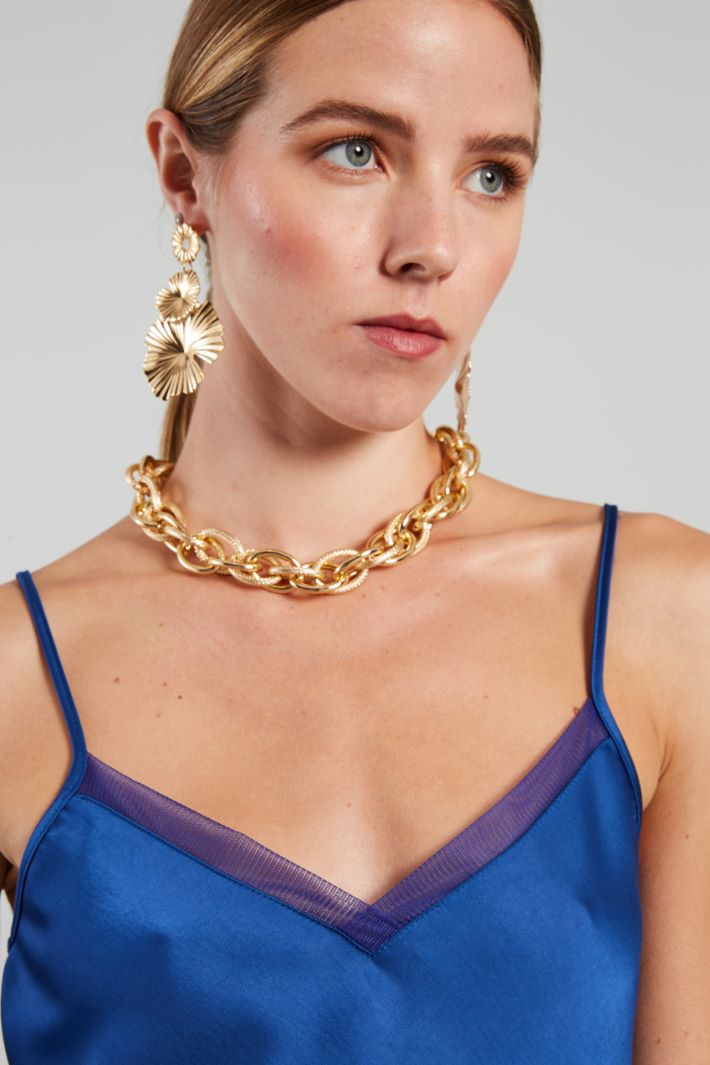 Top con bordo in tulle - BLUETTE - Fashion Market - 3