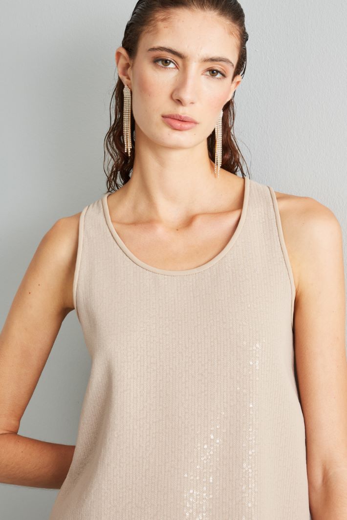 Top a doppio strato - BEIGE - Fashion Market - 3