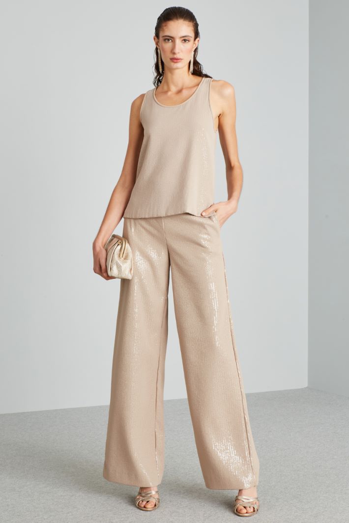 Top a doppio strato - BEIGE - Fashion Market