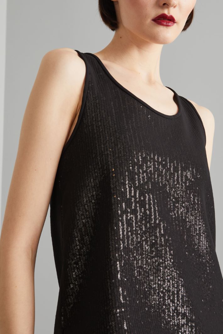Top a doppio strato - NERO - Fashion Market - 3