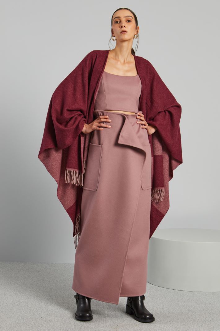 Crop top in drap - ROSA ANTICO - Fashion Market