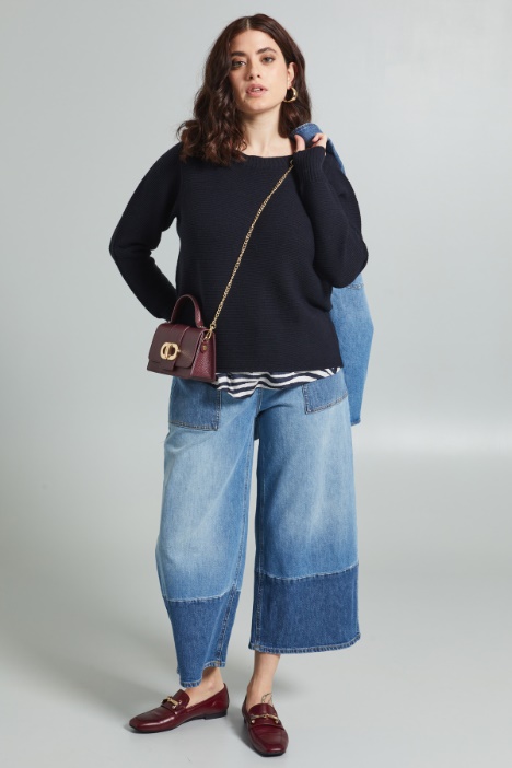 Jeans cropped ampi - Fashion Market