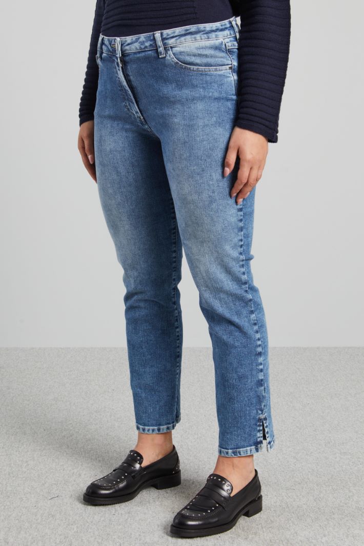 Jeans slim cinque tasche - AZZURRO DENIM - Fashion Market - 2