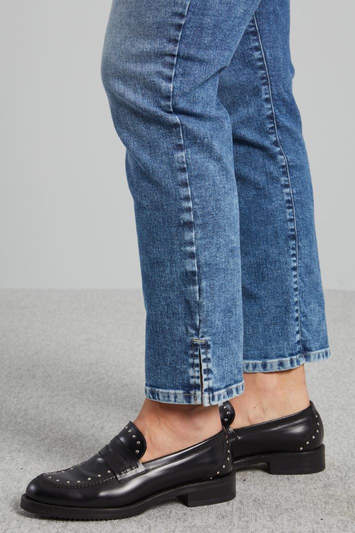 Jeans slim cinque tasche - AZZURRO DENIM - Fashion Market - 3