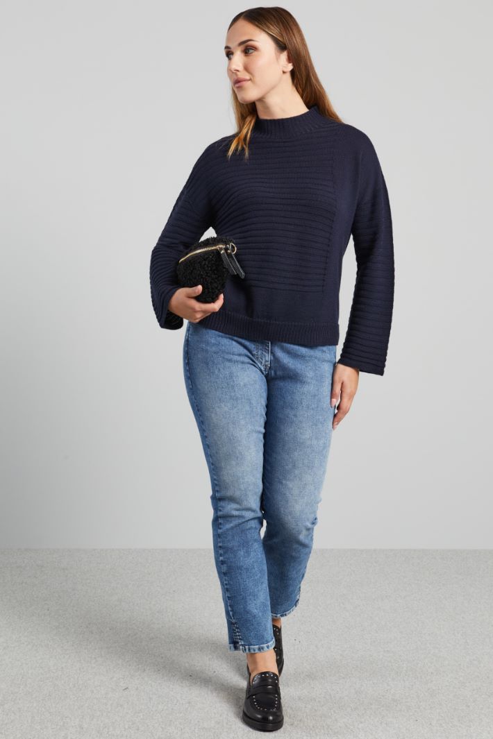 Jeans slim cinque tasche - AZZURRO DENIM - Fashion Market