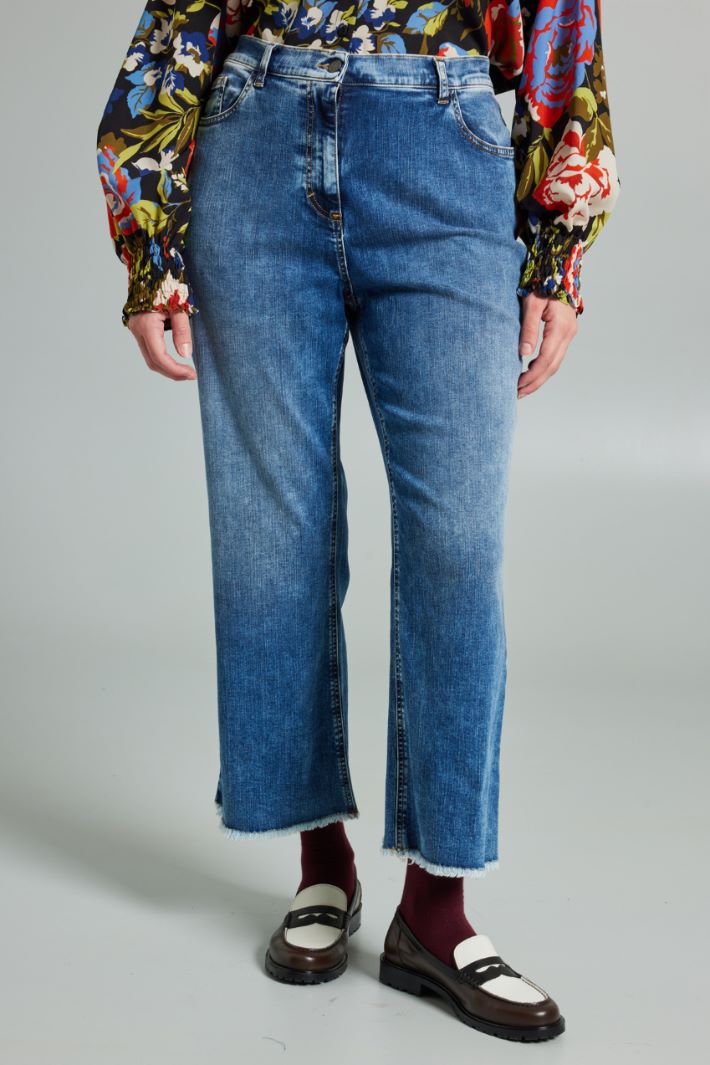 Jeans flare in denim stretch - AZZURRO DENIM - Fashion Market - 2