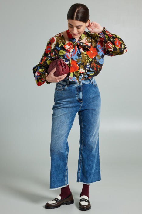 Jeans flare in denim stretch - Fashion Market