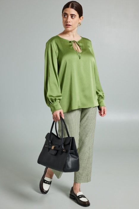 Blusa in raso martellato - Fashion Market