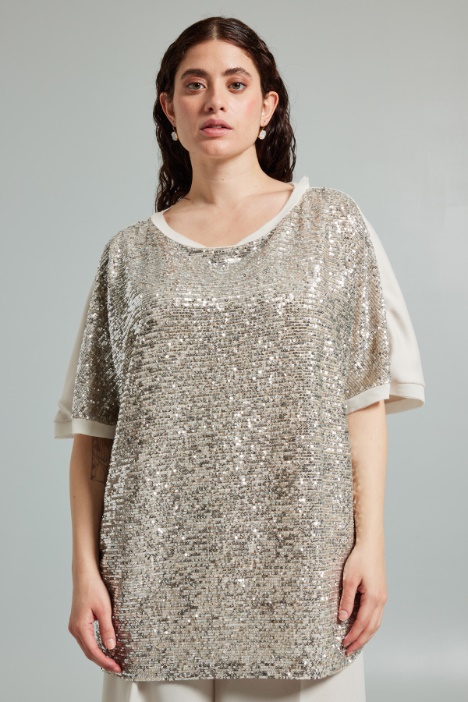Top morbido con paillettes - Fashion Market