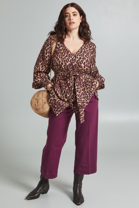 Blusa con foulard - Fashion Market