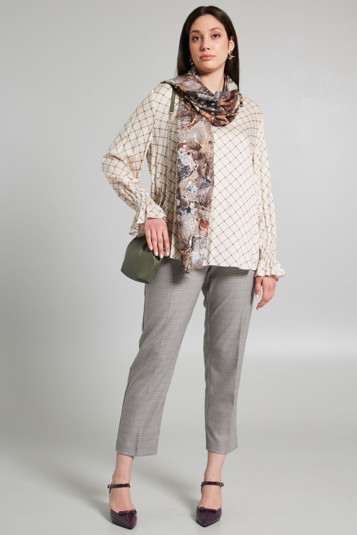 Top con scollo a V - BURRO BLU NOTTE - Fashion Market