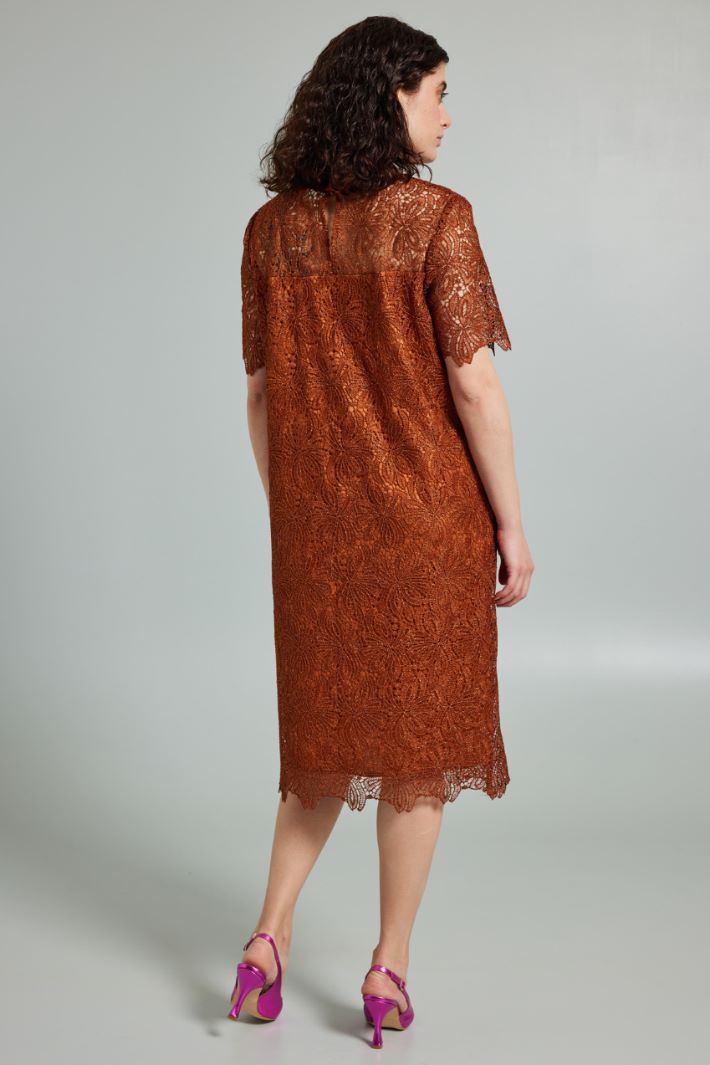 Abito in pizzo  - TERRACOTTA - Fashion Market - 4