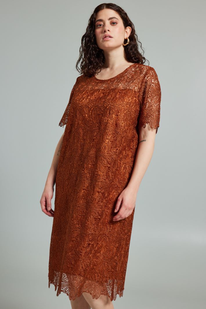 Abito in pizzo  - TERRACOTTA - Fashion Market - 2