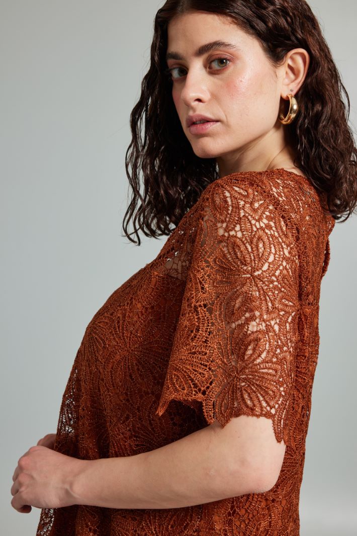 Abito in pizzo  - TERRACOTTA - Fashion Market - 3