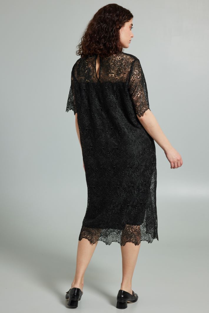 Abito in pizzo  - NERO - Fashion Market - 4