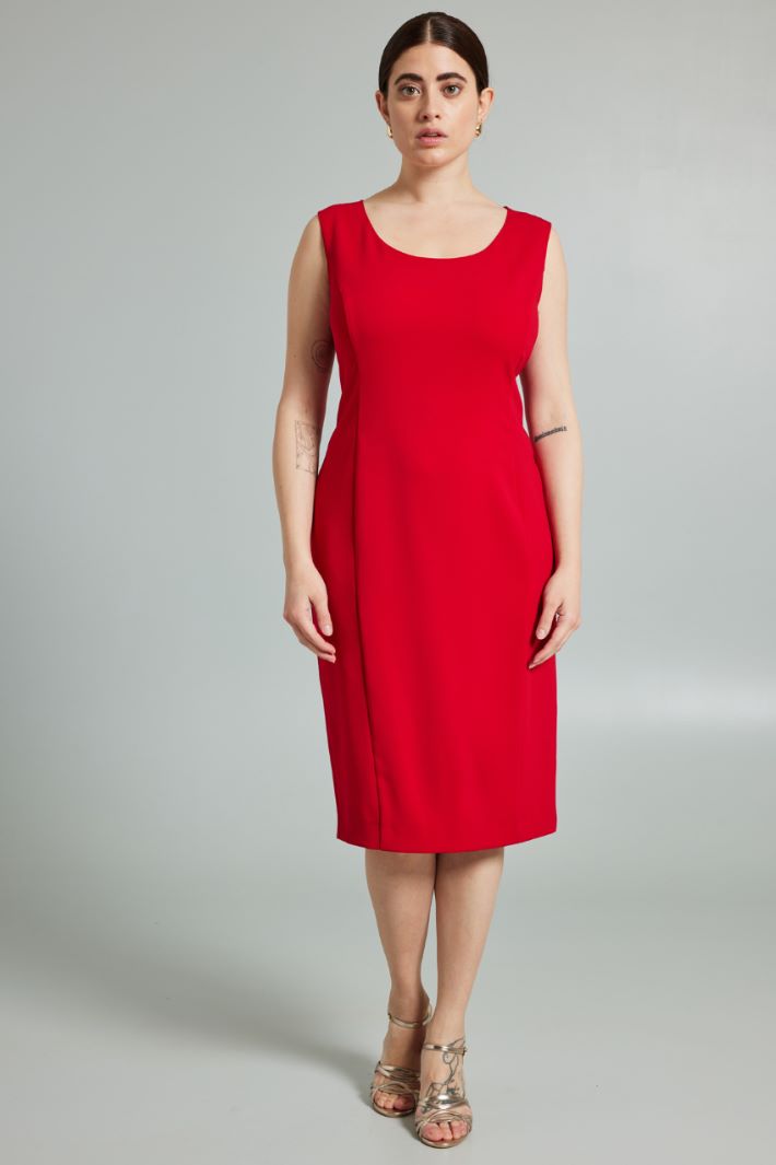 Abito a tubino stretch - ROSSO - Fashion Market - 2