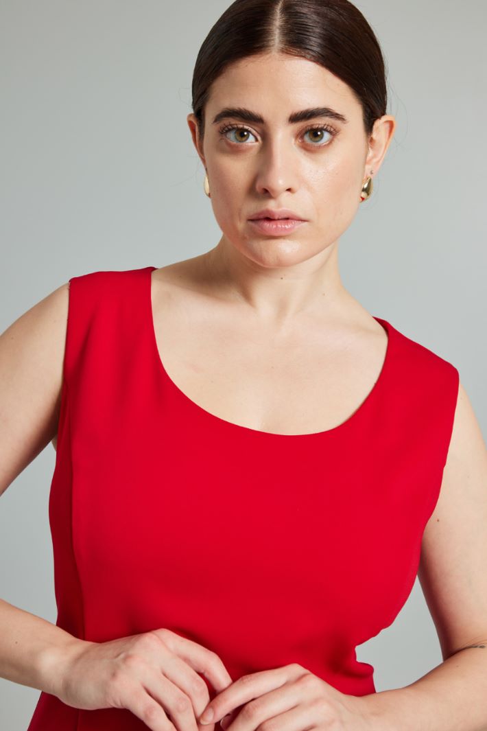 Abito a tubino stretch - ROSSO - Fashion Market - 3