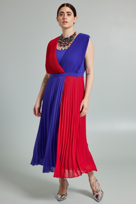 Abito in georgette plissè - Fashion Market