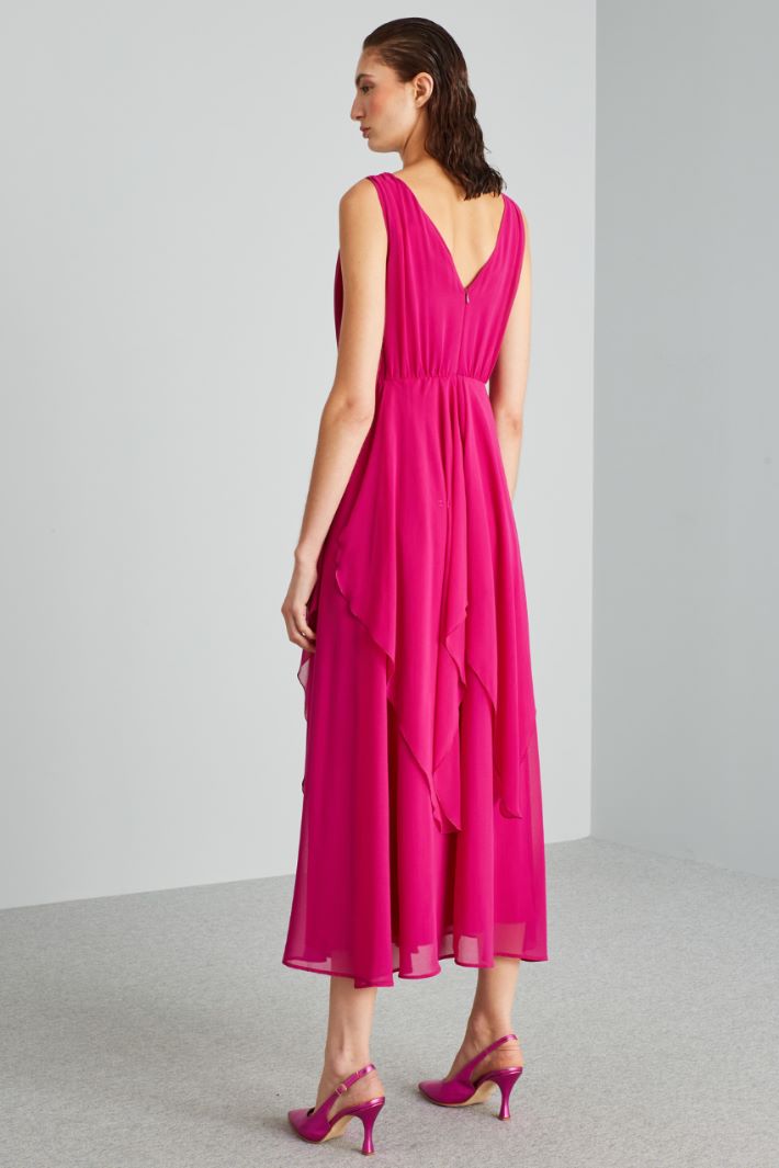Abito con gonna a pannelli - FUCSIA - Fashion Market - 4